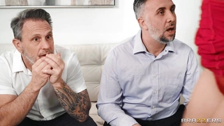 Gia Derza gives hot blowjob to Keiran Lee