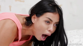 Canela Skin gets assfucked by Charlie Dean doggystyle