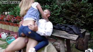 Subil Arch ripped a hole in her jeans to get his cock deep inside