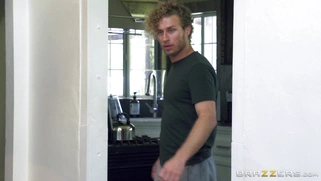 Casey Calvert's stepbrother walks in on Casey blowing Keiran's schlong