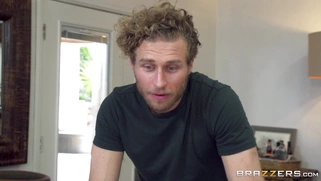 Casey Calvert's stepbrother walks in on Casey blowing Keiran's schlong