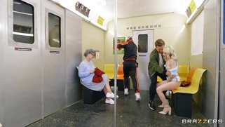 Lola Fae is squirting as she gives blowjob to Kyle Mason