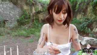 Silvia Soprano demonstrates the butt plug in her ass