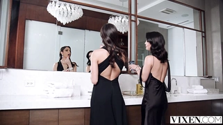 Alina Lopez, Emily Willis and Kenzie in lesbian threesome