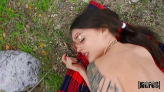 Maddy May rides the hard cock with her trimmed pussy in POV