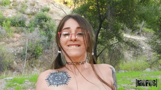 Maddy May rides the hard cock with her trimmed pussy in POV