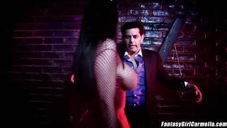 Carmella Bing loves pain and pleasure together gets facial