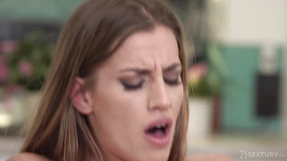 Silvia Dellai rides the hard prick with her asshole