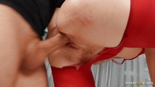 MILF Misha Cross gets her pussy fucked standing