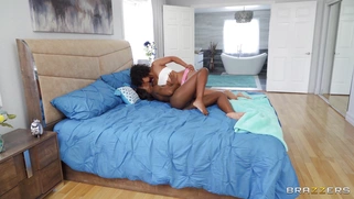 Lesbians Misty Stone and Ana Foxxx have fun