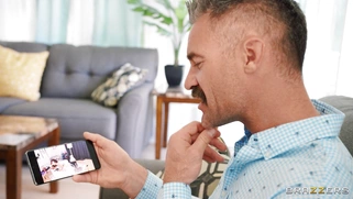 Latina Victoria Voxxx is playing with the toys