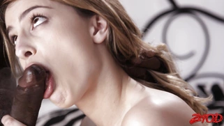 Kristen Scott is sucking Isiah Maxwell's black monster cock