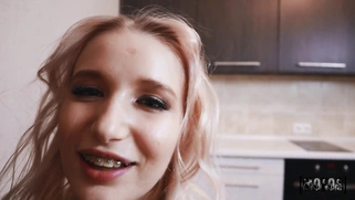 Stacy Starando is sucking cock and licking balls in POV