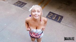 Blonde Ava Sinclaire is sucking the cock in POV