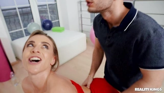 Josephine Jackson gets her pussy fucked through the ripped leggings