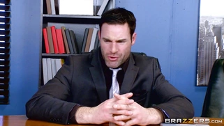 Office slut Olivia Austin shows how to getting down and dirty at the workplace