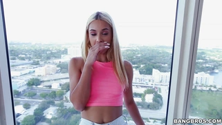 Uma Jolie showing her tits and telling us how freaky she is