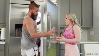 Sofi Ryan on her knees is sucking Xander Corvus' cock