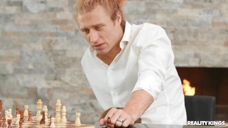 Khloe Kapri is sucking Michael Vegas's dick under the desk