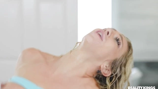 Lesbians Tiffany Watson and Paige Owens have fun