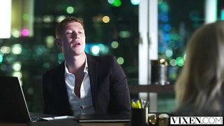 VIXEN Pretty Blonde loves helping her boss any way she can