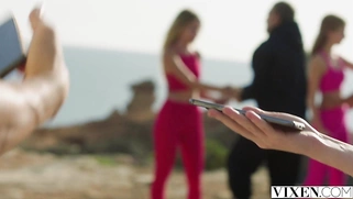 VIXEN Petite redhead Lottie has passionate affair on vacay