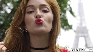 VIXEN Jia Lissa has intense threesome with Sonya in Paris