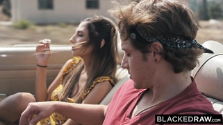 BLACKEDRAW Gorgeous Gianna Dior devours stranger's BBC