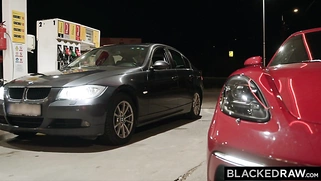 BLACKEDRAW Sexy brunette Anya can't resist huge BBC