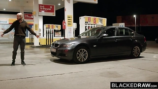 BLACKEDRAW Sexy brunette Anya can't resist huge BBC