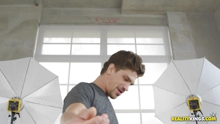 Kalina Ryu gave Hunter a slobbery deepthroat blowjob