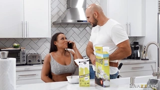 Carmela Clutch gets her pussy licked by Jmac in the kitchen