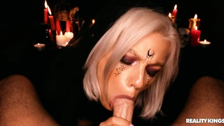 OwlCrystal is sucking the dick in POV