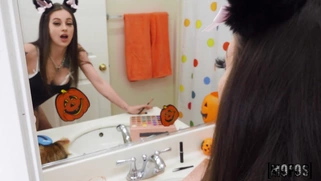 Maddy May gets her pussy fucked standing