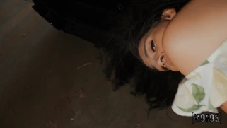 Harley Haze gets fucked and facialed outdoors