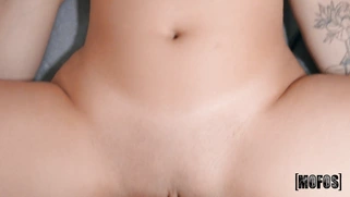 Busty Melody Foxx gets her shaved pussy nailed in POV