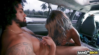 Zoey Sinn gives nice blowjob to James Angel