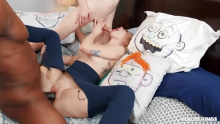 Dixie Lynn gets fucked by black and white guys