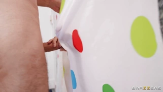 Luna Star gets her ass fucked by Steve Holmes standing in the shower