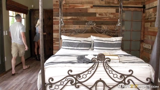 Synthia Fixx in a short, tight dress seduces her stepson