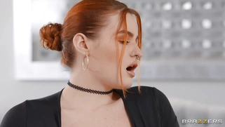 Maid Abigaiil Morris watches Advoree riding the dildo