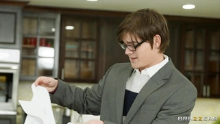 Annabel Redd is sucking Jesse Pony's dildo