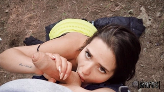 Serenia Keer is sucking cock to get some extra cash