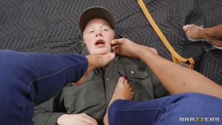 Misty Stone sat on Jimmy Michaels' face and got her pussy licked