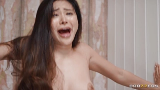 Busty Rae Lil Black is fucking Danny D reverse cowgirl style