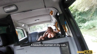 Lily Veroni in sexy stockings shows off her legs and big tits