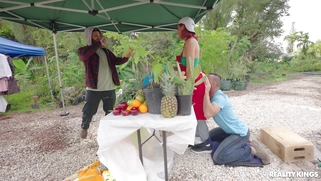 Roxie Sinner gets her pussy licked from behind