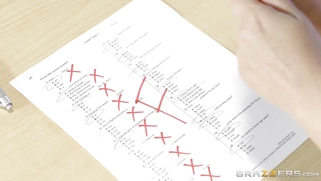 Horny student Lauren Phillips seduces her professor to get a better grade