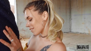 Shaynna Lover gives blowjob to Jordi outdoors