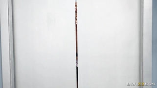 Carla Boom gets her pussy and mouth fucked by two guys